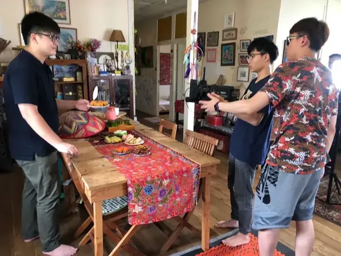 汶萊拍攝現場 室內拍攝